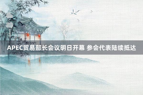 APEC贸易部长会议明日开幕 参会代表陆续抵达