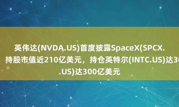 英伟达(NVDA.US)首度披露SpaceX(SPCX.US)持仓！持股市值近210亿美元，持仓英特尔(INTC.US)达300亿美元