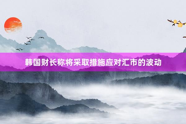 韩国财长称将采取措施应对汇市的波动