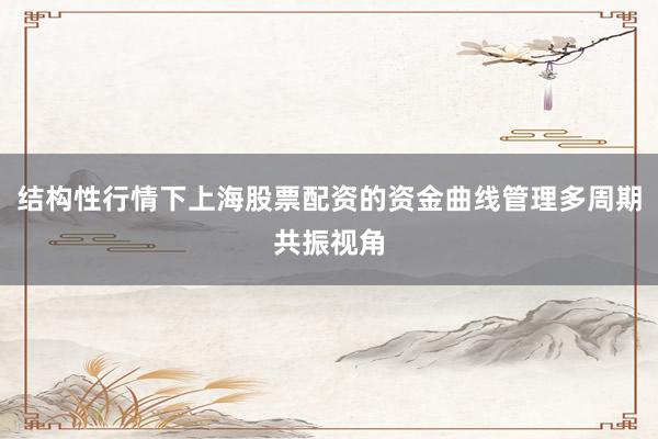 结构性行情下上海股票配资的资金曲线管理多周期共振视角